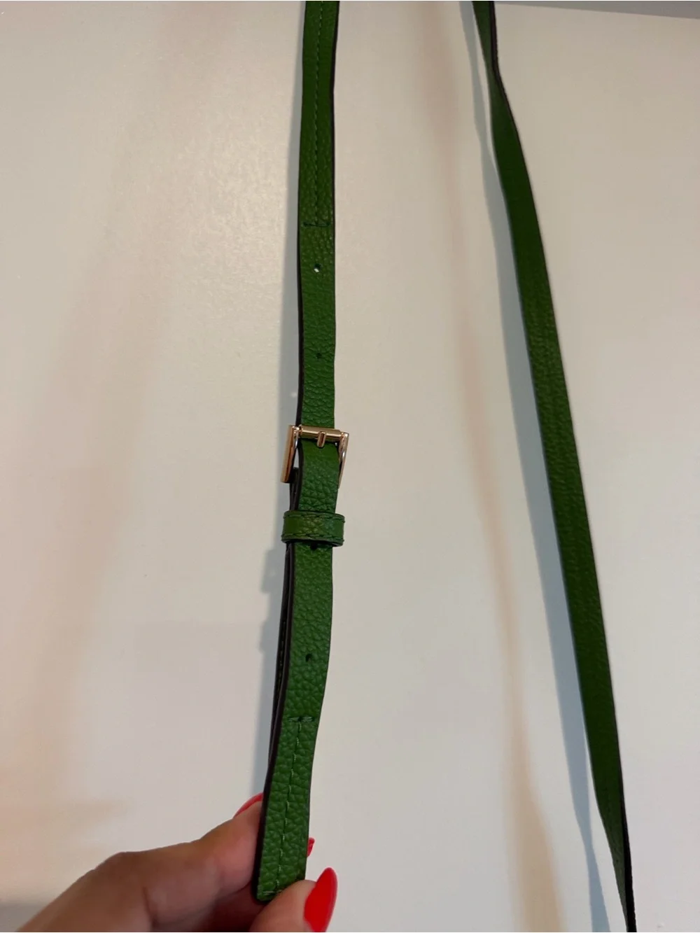 Michael Kors True Green Canteen Leather Crossbody with Tassel